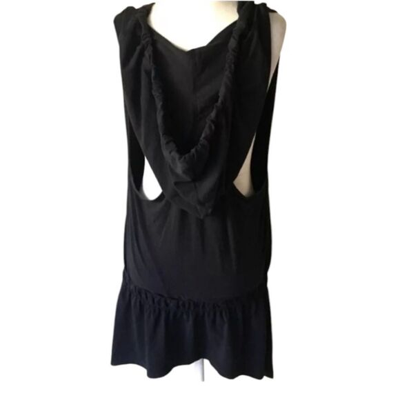 Lululemon Too Cool Hooded Cowl Neck Tunic Racerback Tank Black ONE SIZE - Picture 2 of 6